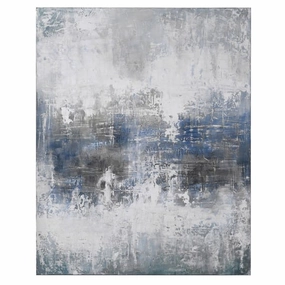 Large Blue Grey Abstract Oil Painting 151cm modern mural painting