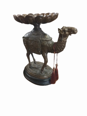 LARGE BRONZE MOORISH CAMEL COMPOTE artistic wall mural