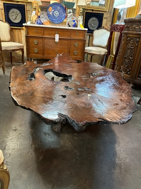 LARGE NATURAL TREE COFFEE TABLE artistic wall mural