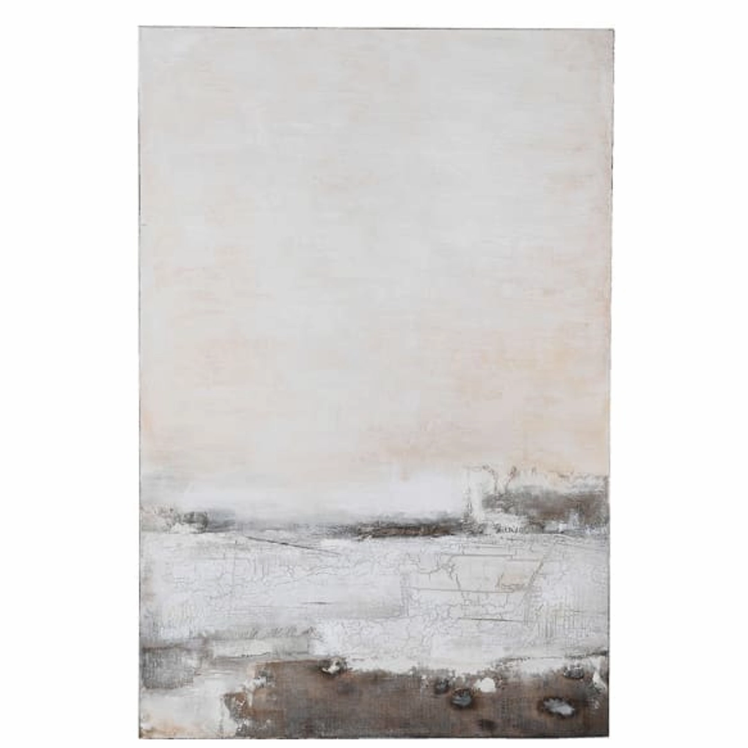 Large Pebble Beach Landscape Painting 150cm