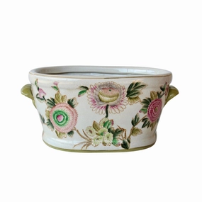 Large pink flower large footbath decorative home ornament