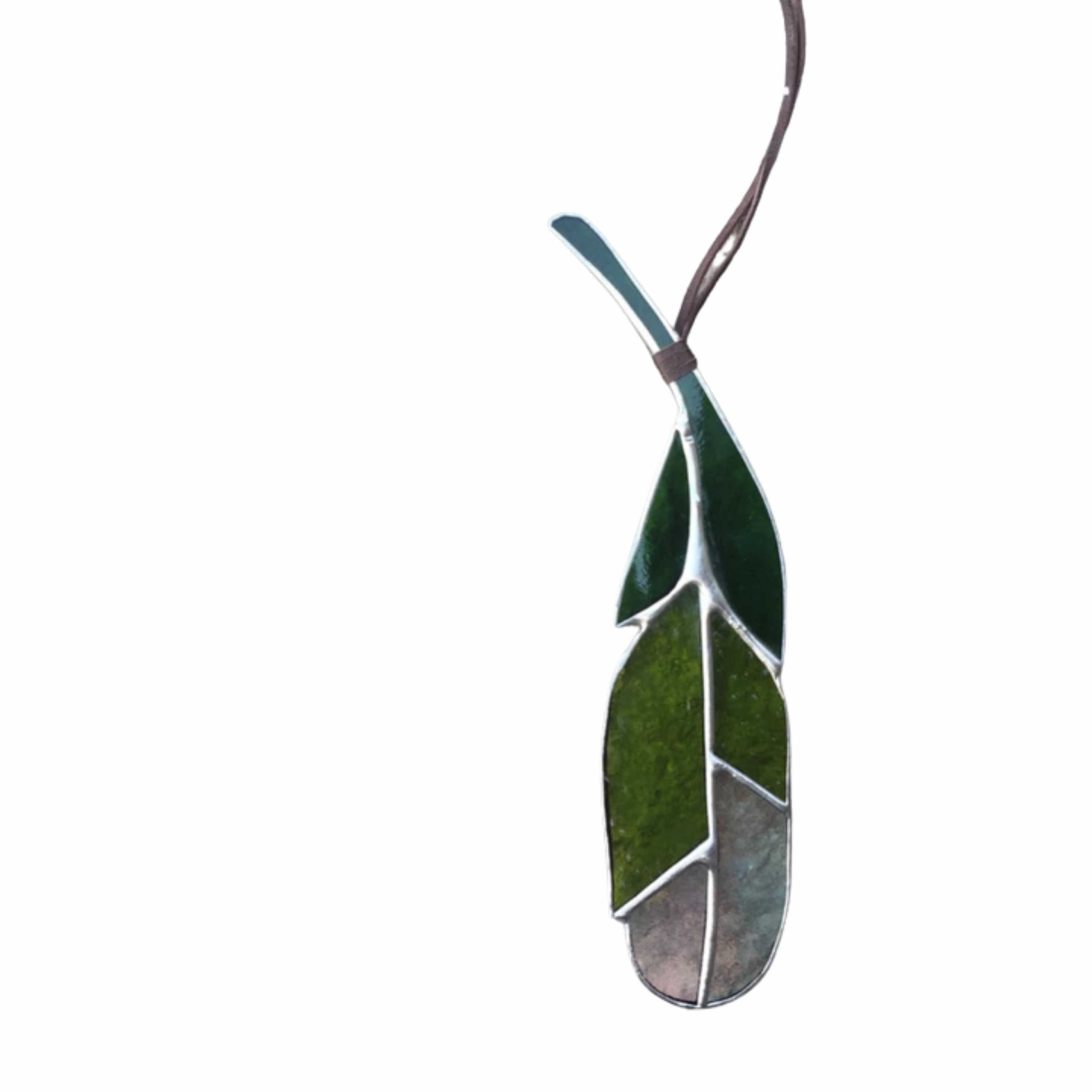 Large Stained Glass Feather