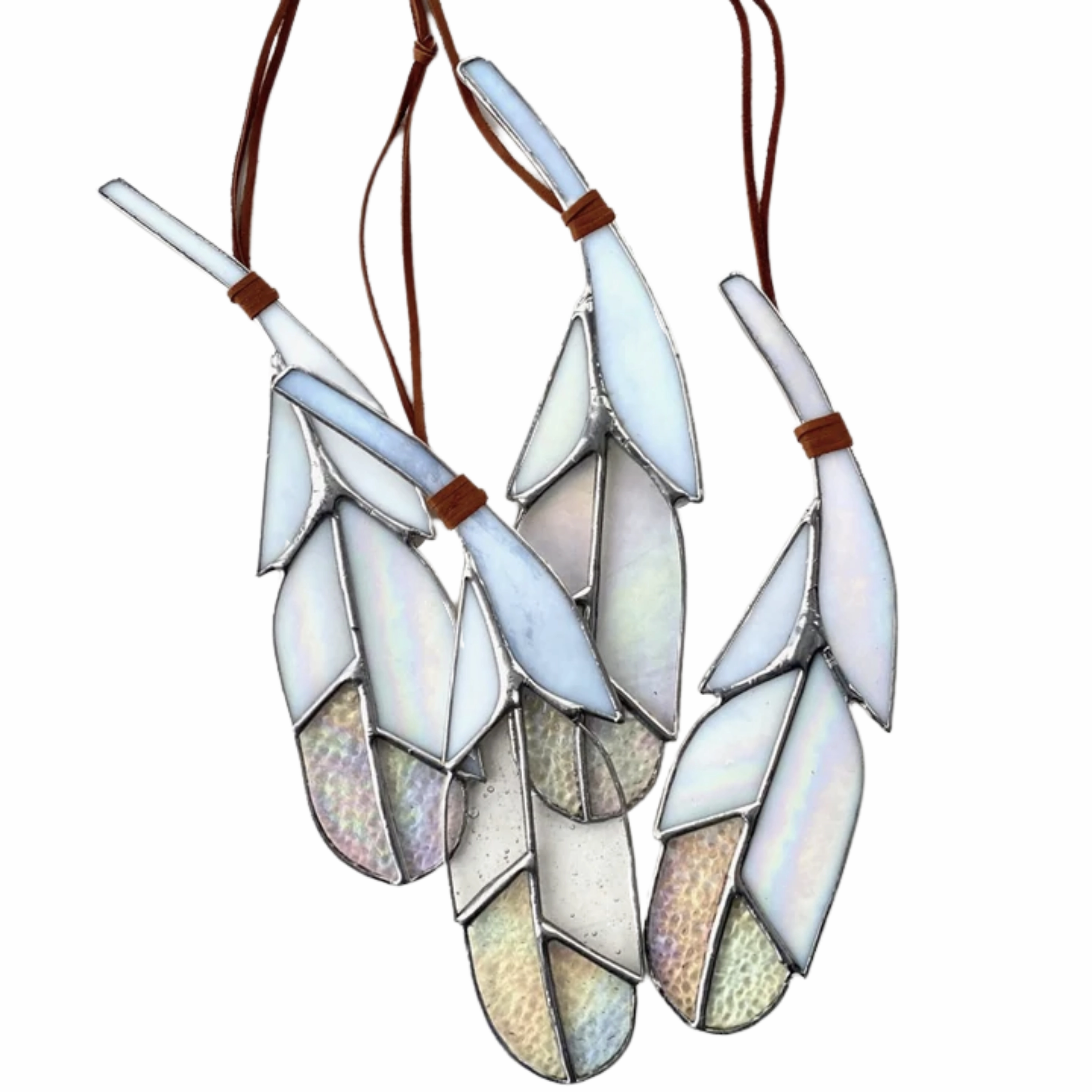 Large Stained Glass Feather