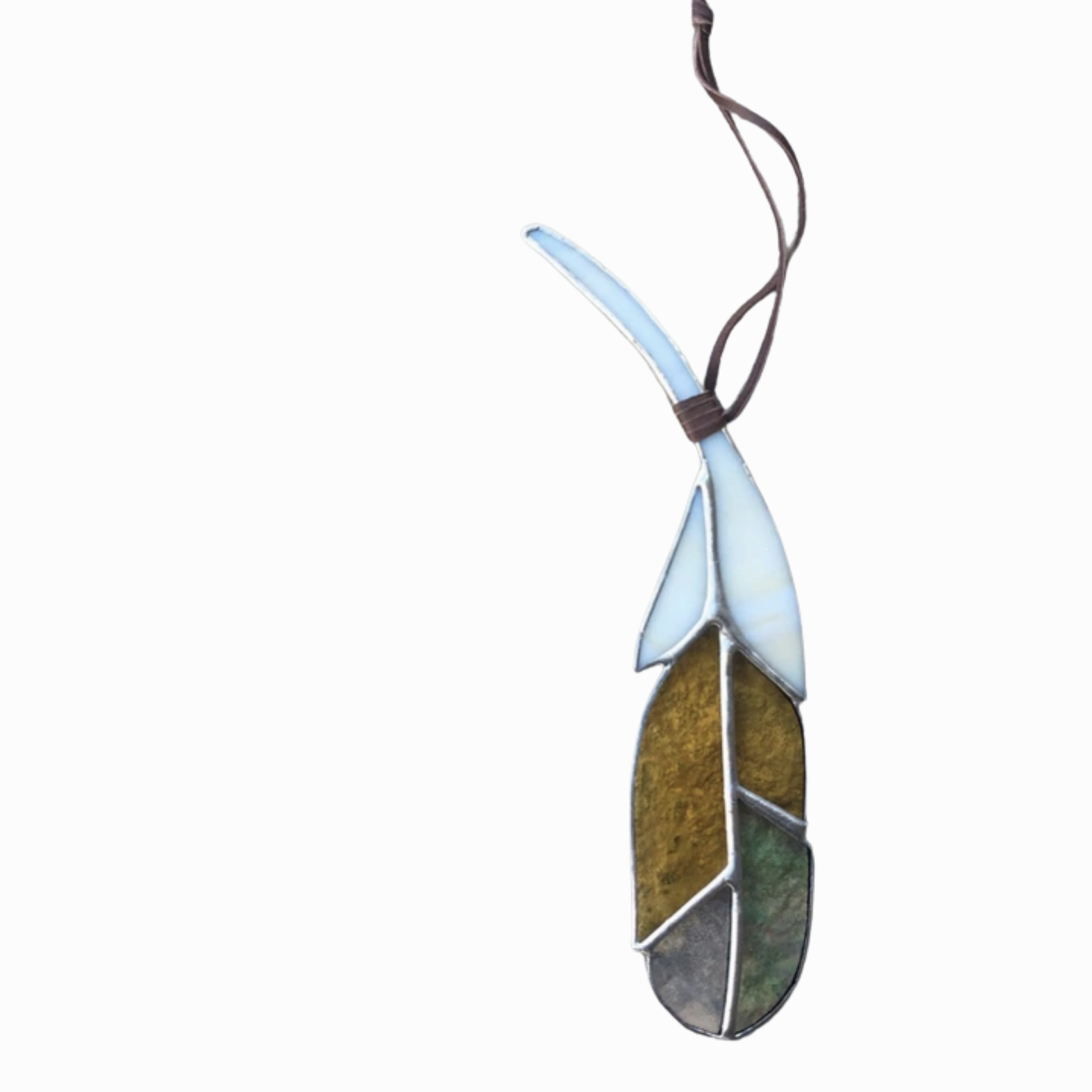 Large Stained Glass Feather