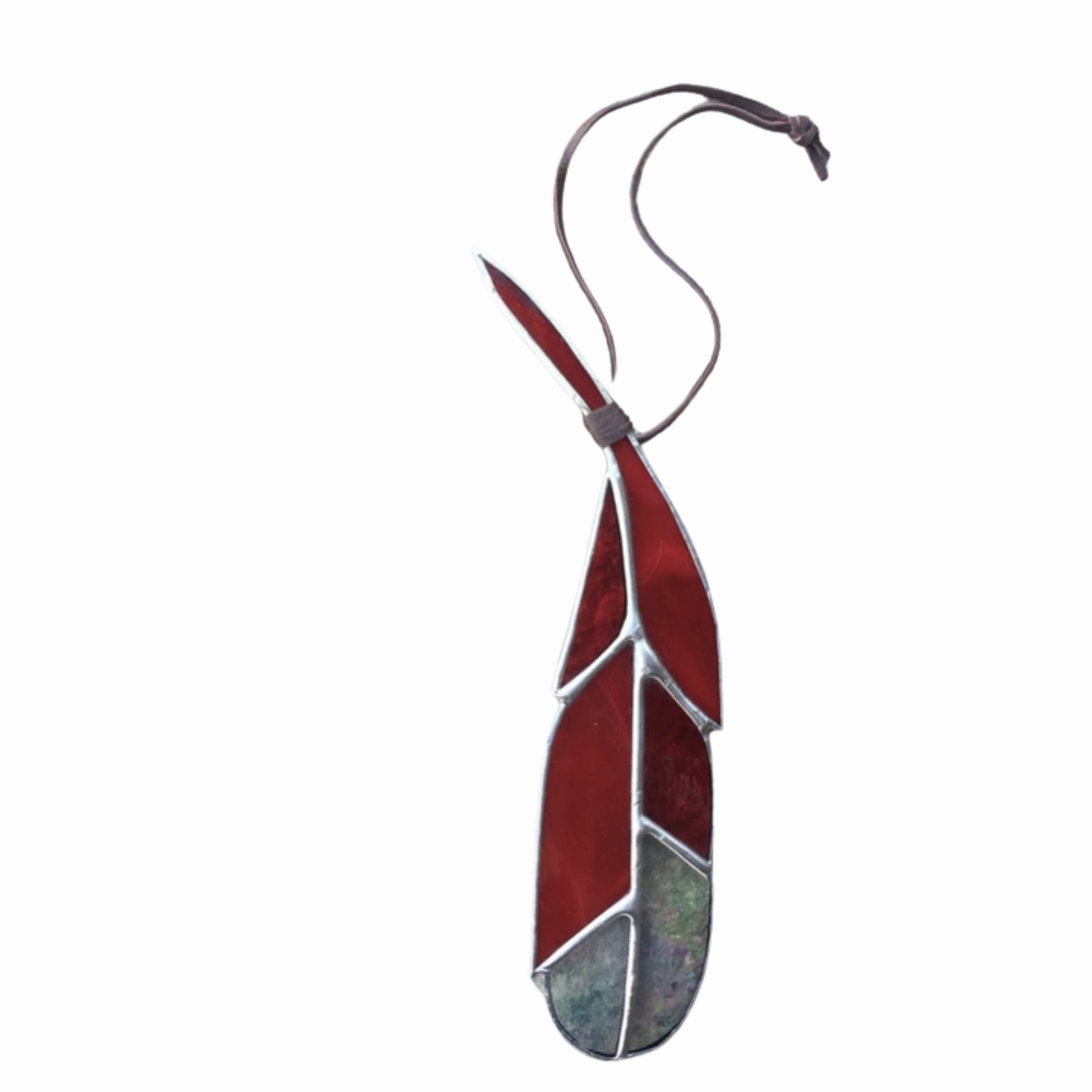 Large Stained Glass Feather