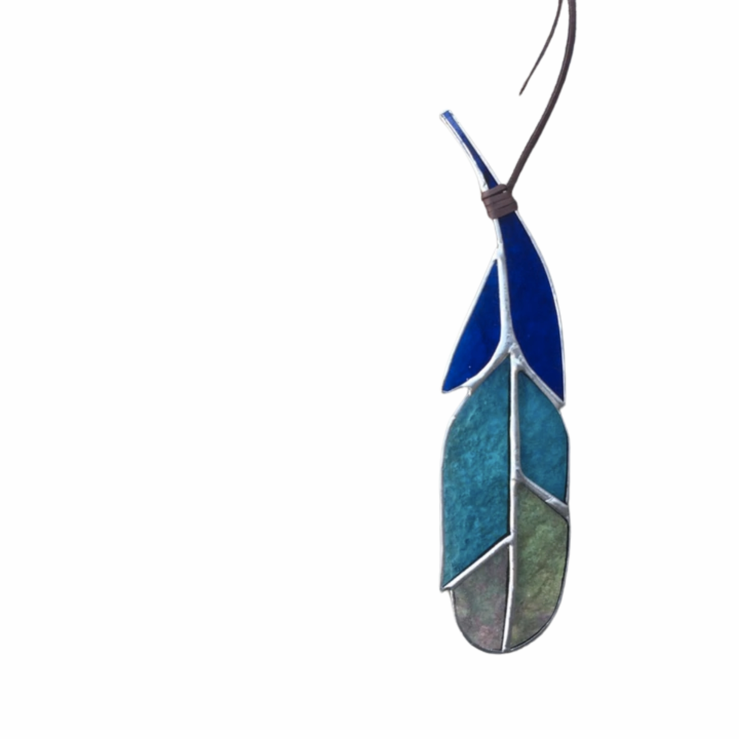Large Stained Glass Feather