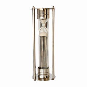 LARGE STEEL LIQUID SAND TIMER 28X10.5CM decorative home ornament