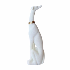 LARGE STONE DOG 37X11X8CM decorative home ornament