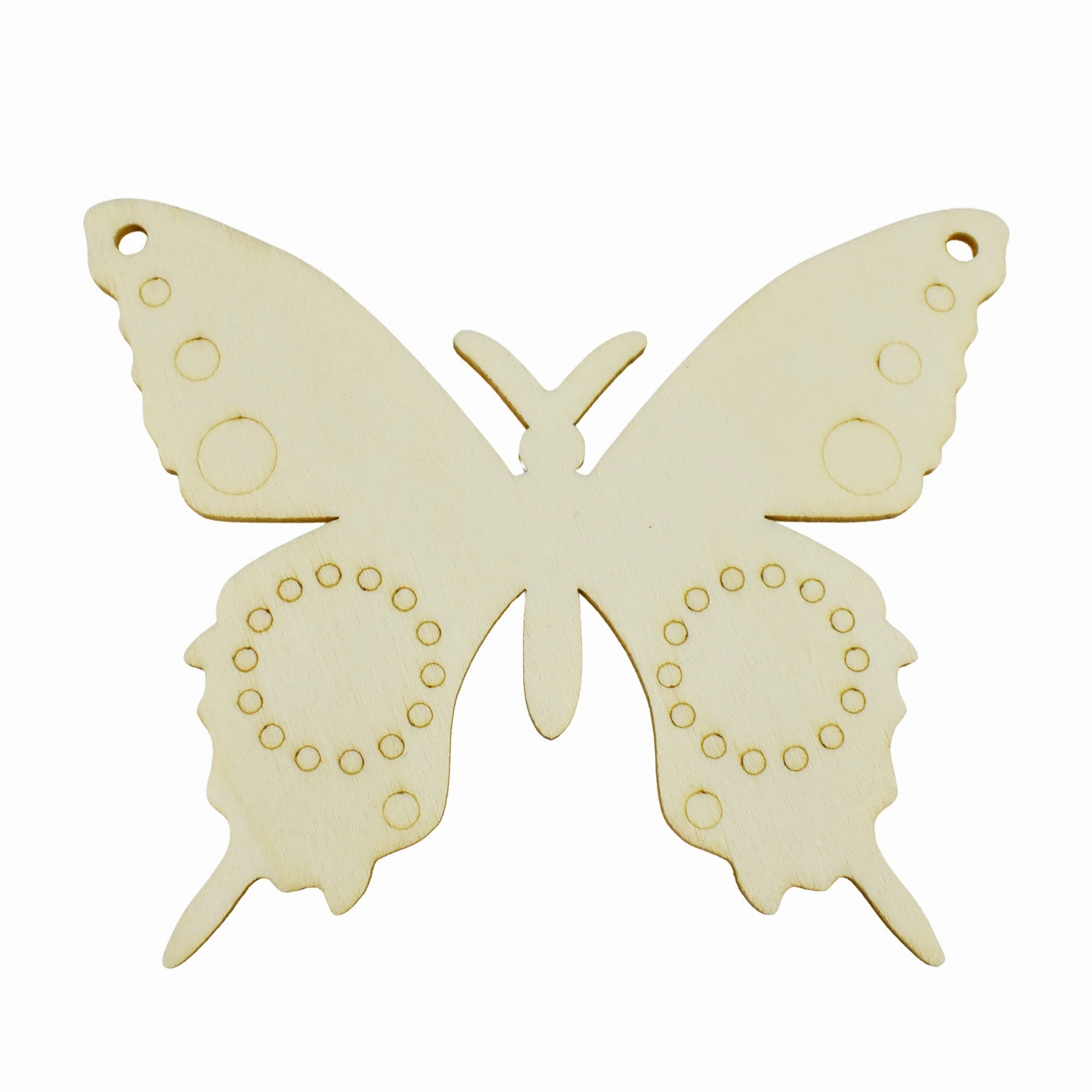 Laser-cut Wooden Butterfly, 4-Inch, 3-Piece