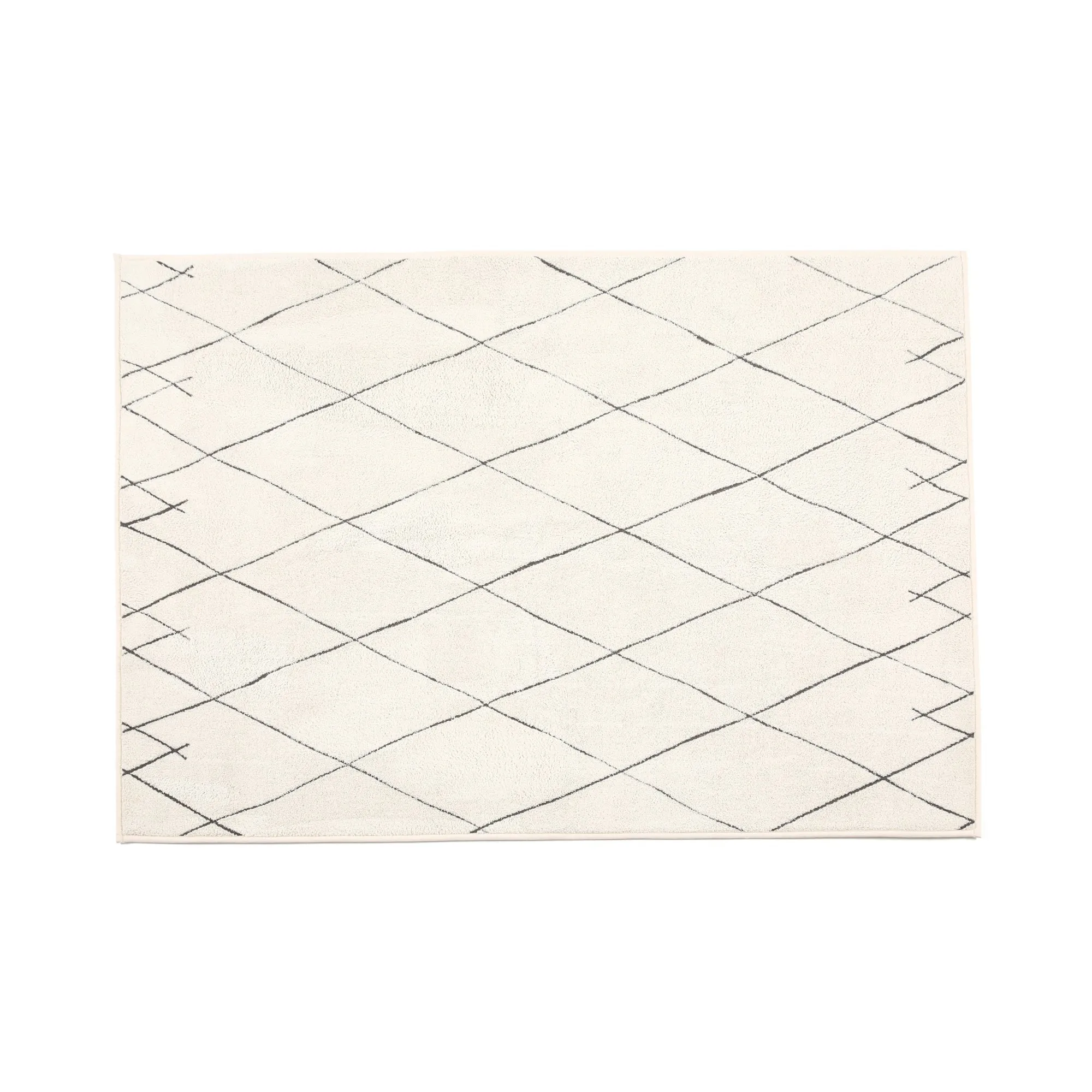 Lattice Carpet Rug Medium Ivory 1900D1400 neutral everyday carpet