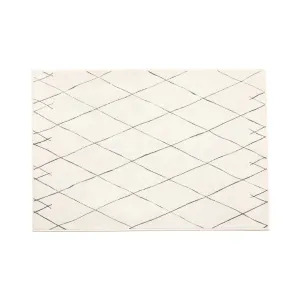 Lattice Carpet Rug Medium Ivory 1900D1400 neutral everyday carpet