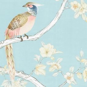 Lavena Chinoiserie Mural Wallpaper Panels paper wall covering