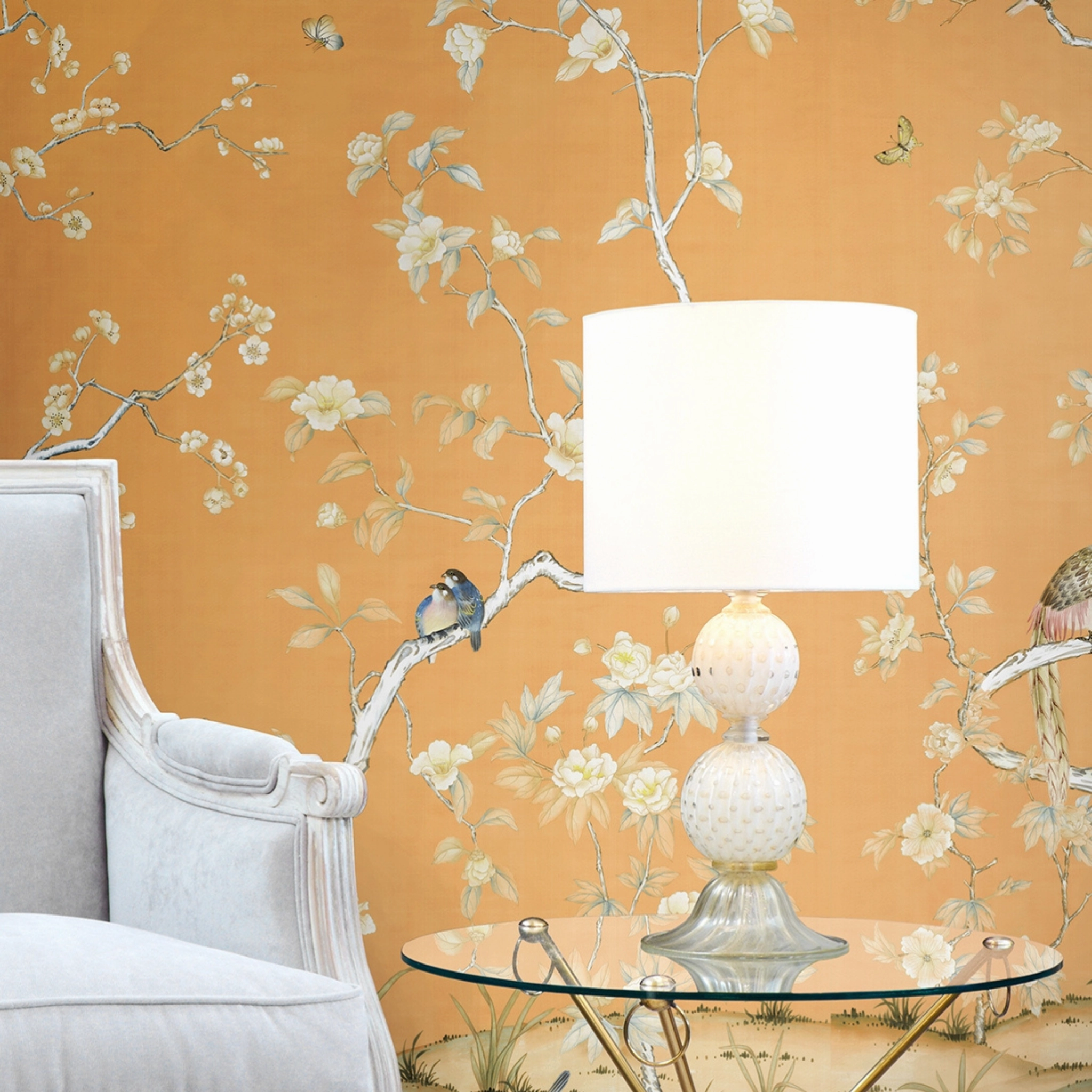 Lavena Chinoiserie Mural Wallpaper Panels