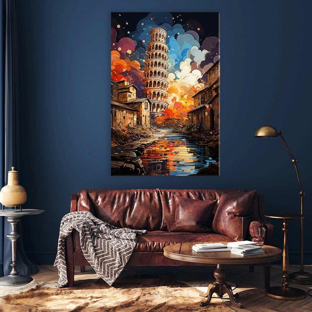 Leaning Tower of Pisa Pop Art by Catill 