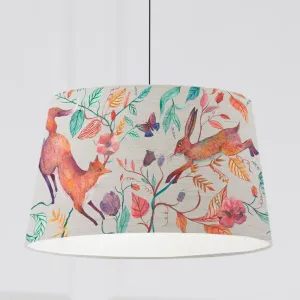 Leaping Into The Fauna Quintus Taper Lamp Shade Linen modern fashion rug  
