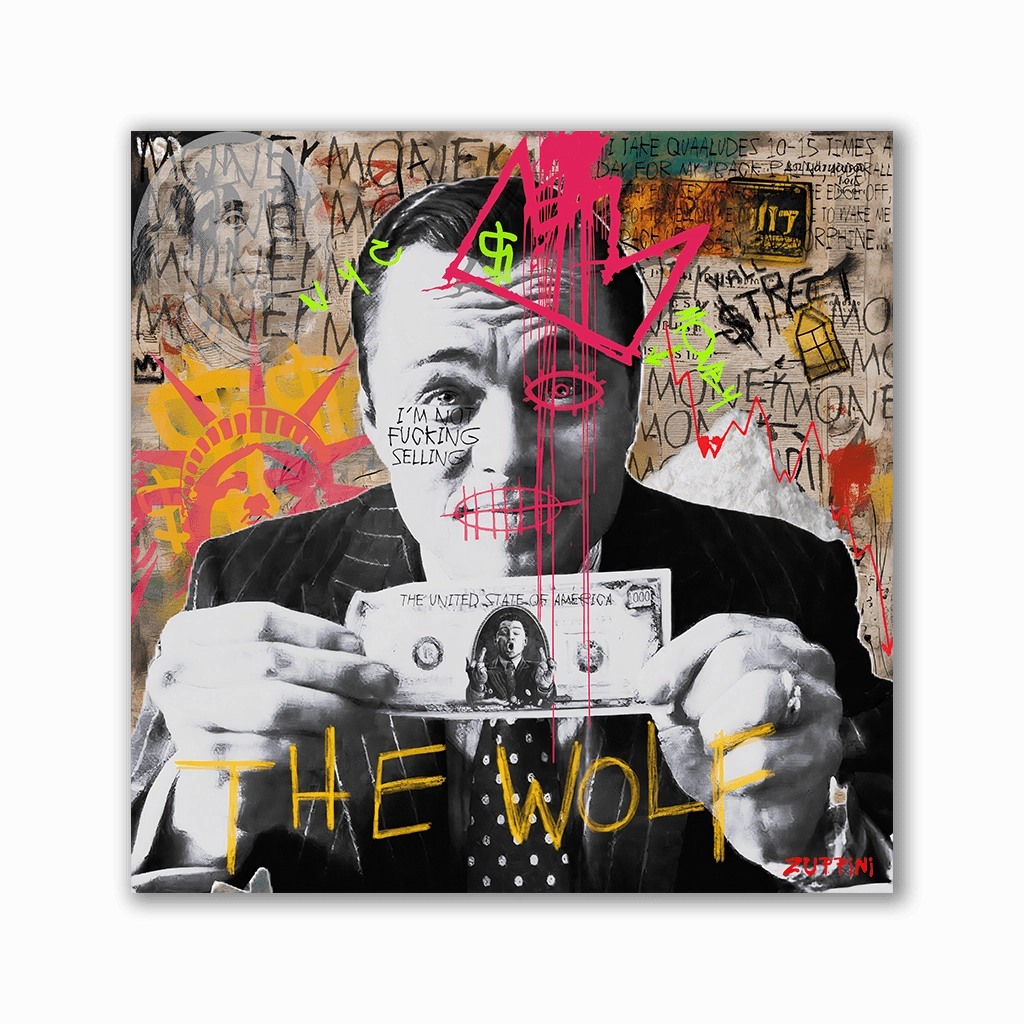 Leo Money by Zuppini framed mural artwork