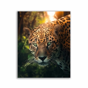 Leopard by Zenzdesign framed mural artwork