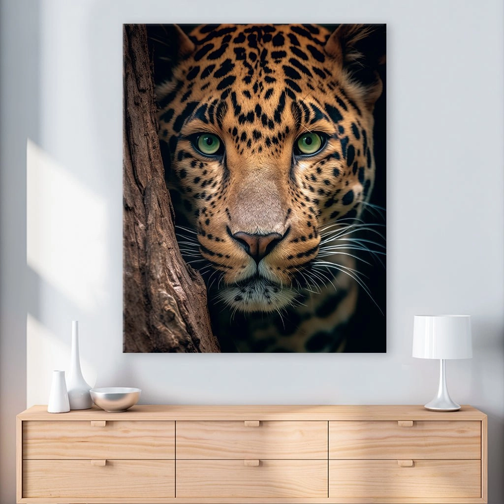 Leopard Hiding by Zenzdesign