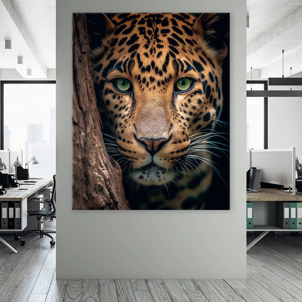 Leopard Hiding by Zenzdesign