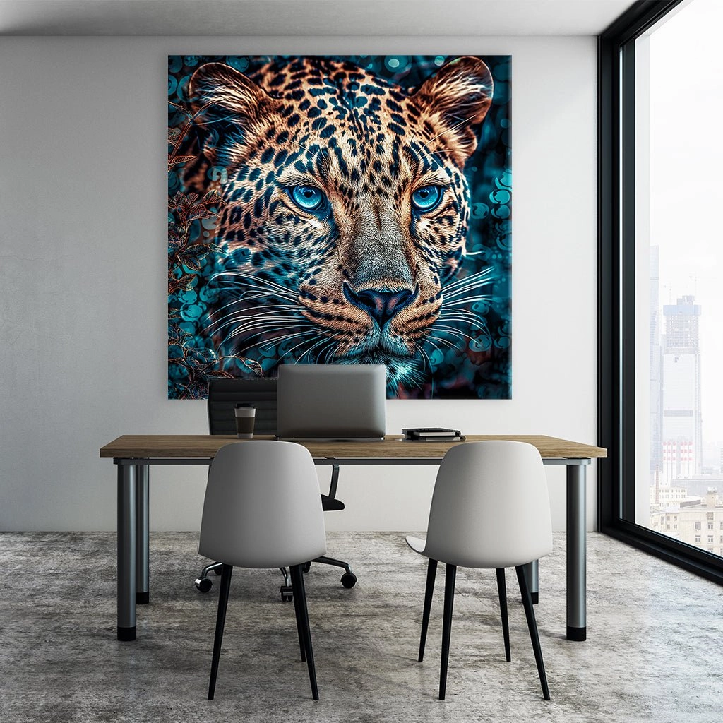 Leopard in Blue by Catill 