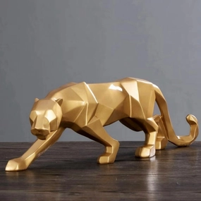 Leopard Resin Model ceramic table ornament