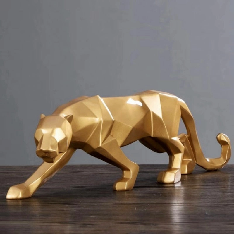 Leopard Resin Model ceramic table ornament