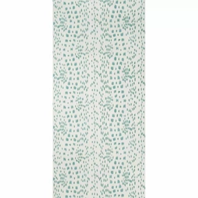 Les Touches Wallpaper in Aqua paper wall covering