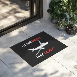 Let Your Dreams Take Flight Designed Door Mats door entrance rug