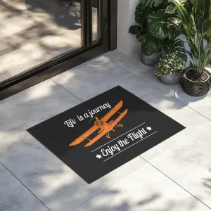Life is a journey Enjoy the Flight Designed Door Mats door entrance rug