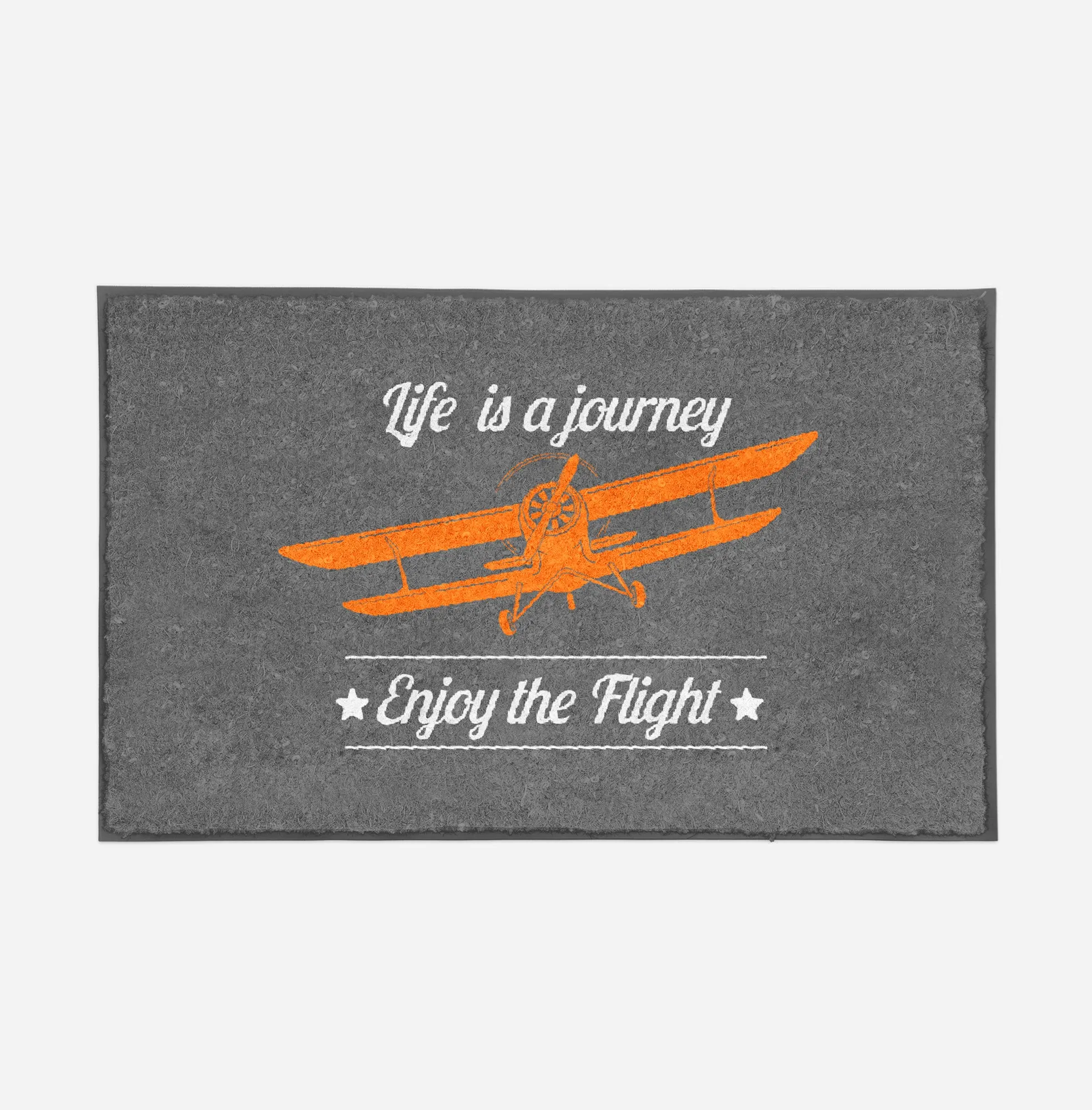 Life is a journey Enjoy the Flight Designed Door Mats