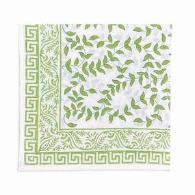 Light Green Leaves Napkin, Set of 4 mini desktop sculpture