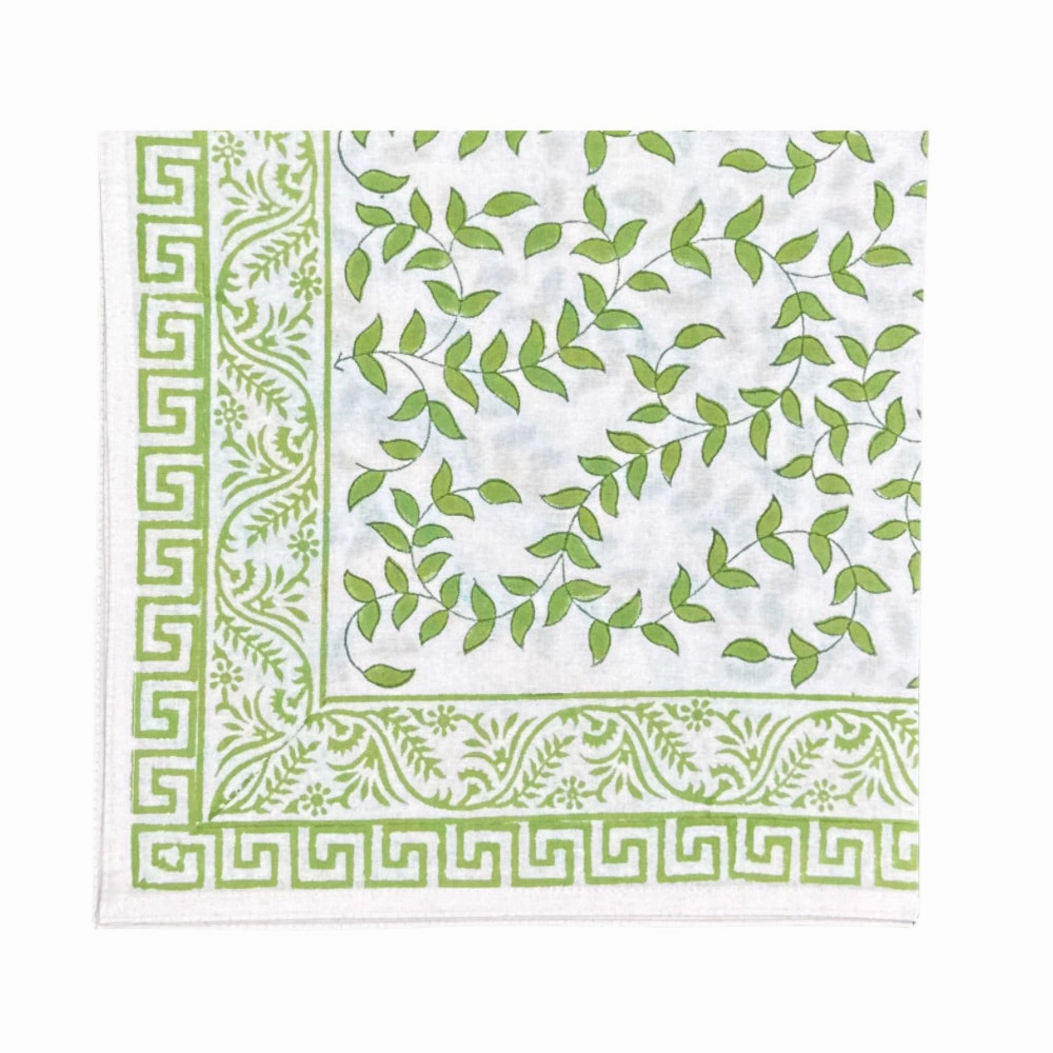 Light Green Leaves Napkin, Set of 4 mini desktop sculpture
