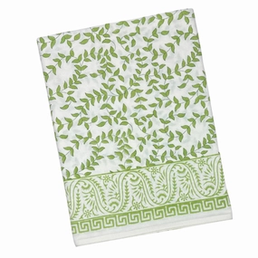 Light Green Leaves Tablecloth mini desktop sculpture