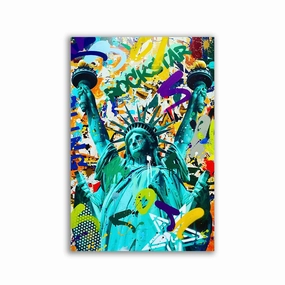 Like a Rockstar by RS Artist framed mural artwork