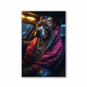 Lil`Bowwow by Juliano de Araujo framed mural artwork