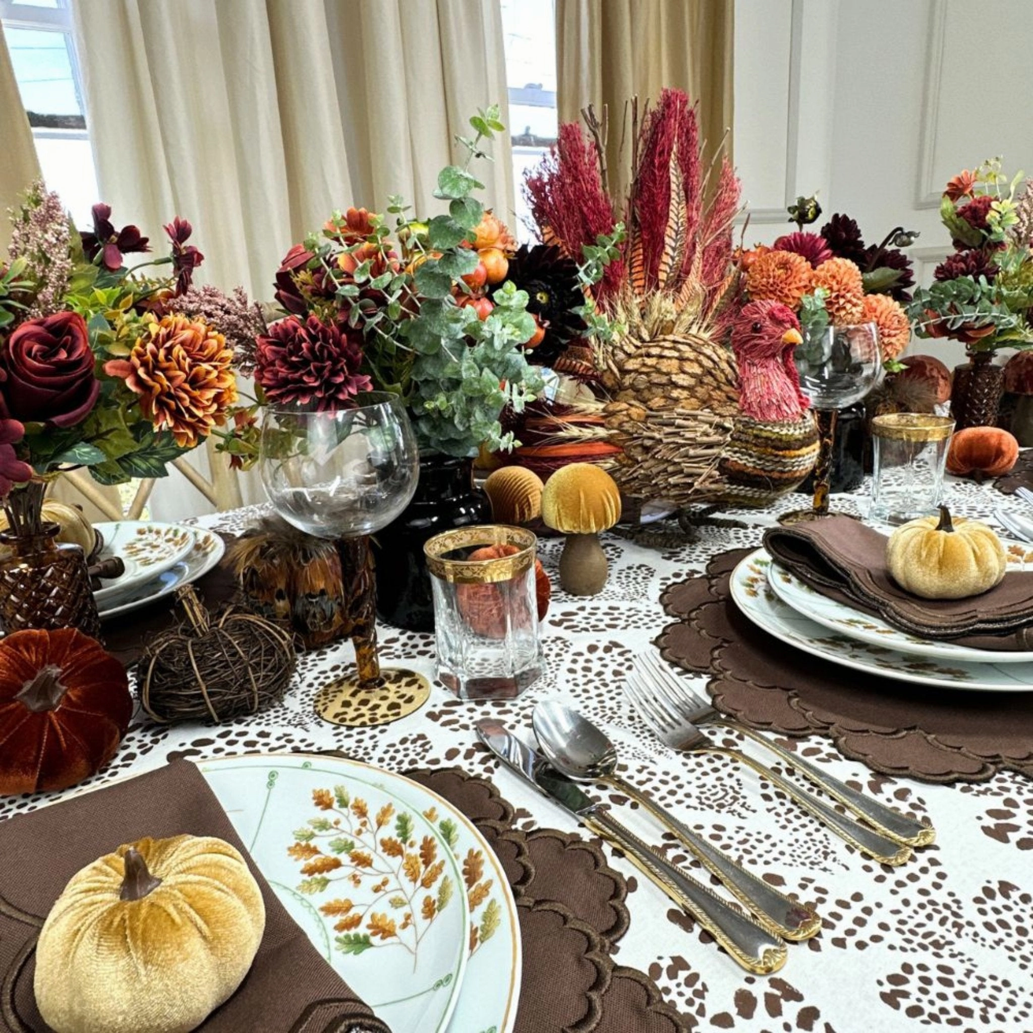 Lillian Napkin in Cocoa, Set of 4