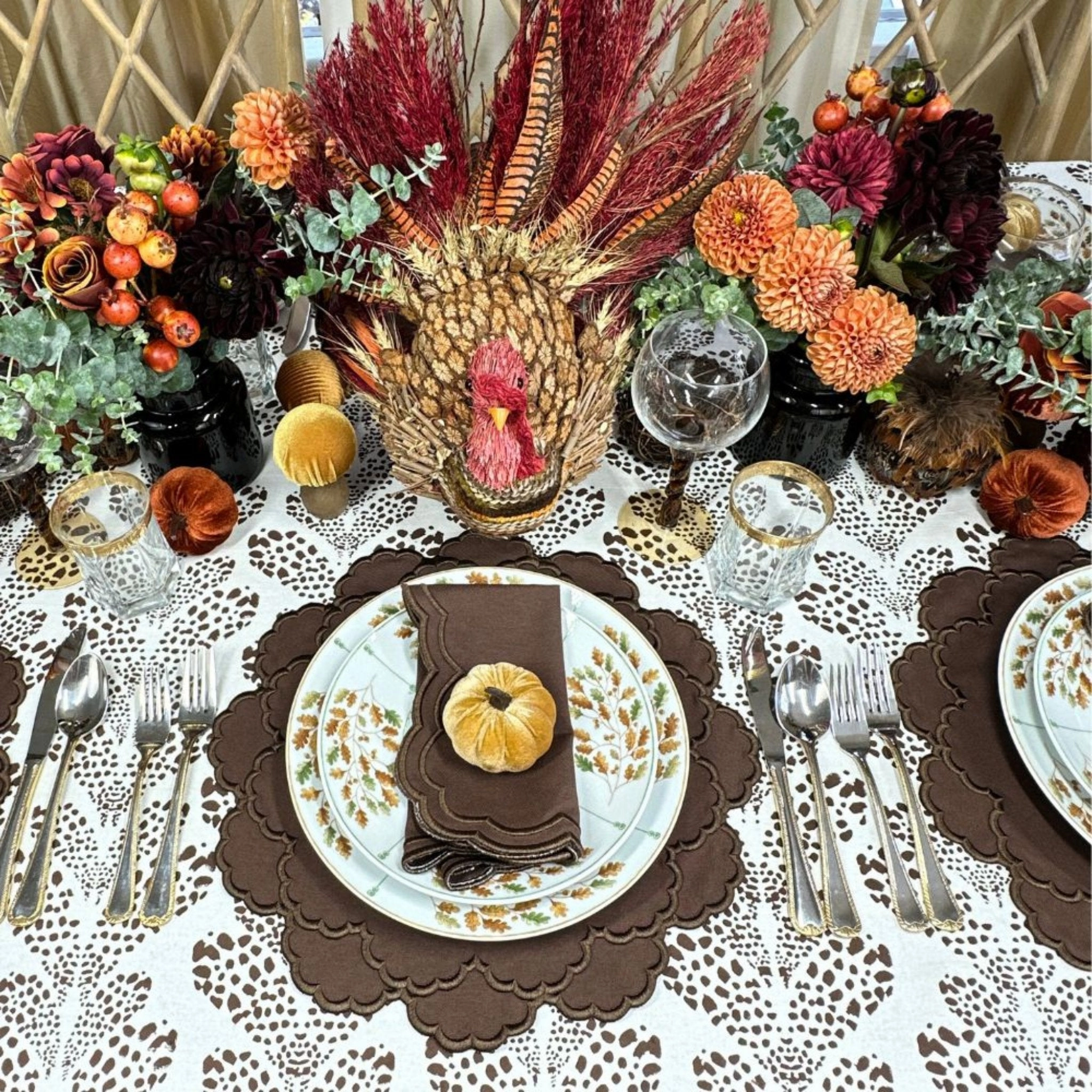 Lillian Napkin in Cocoa, Set of 4