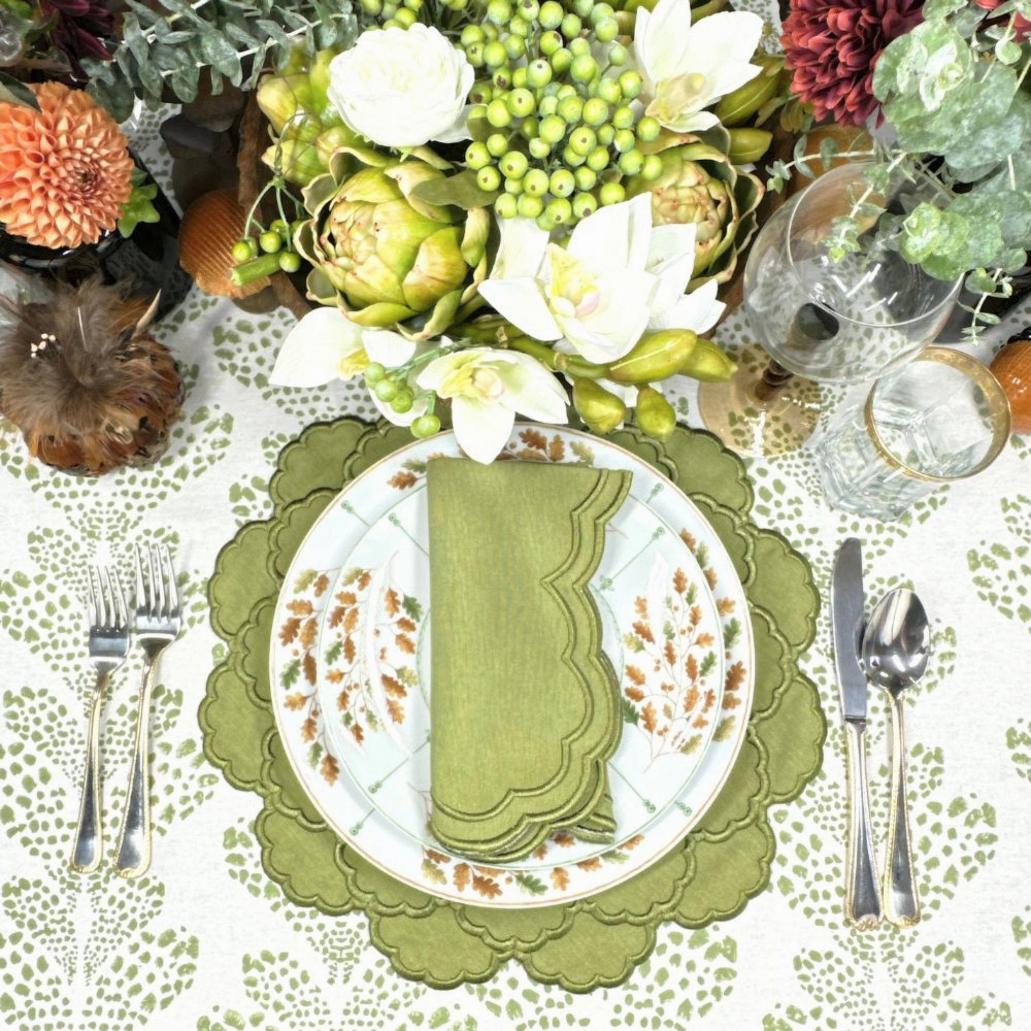 Lillian Napkin in Sage, Set of 4
