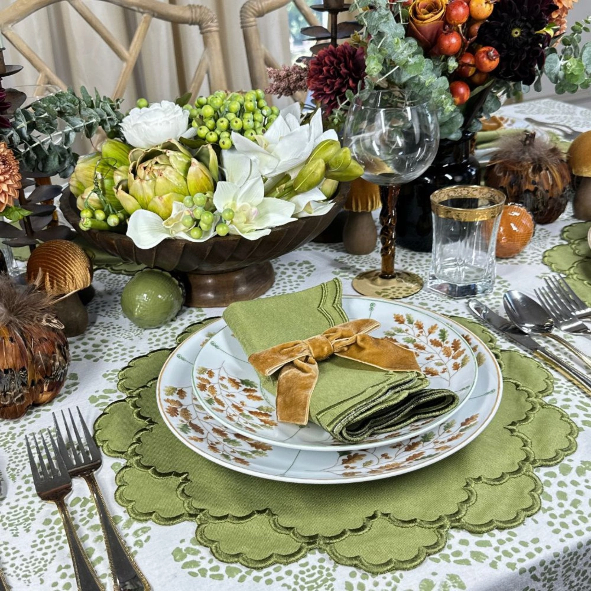 Lillian Napkin in Sage, Set of 4