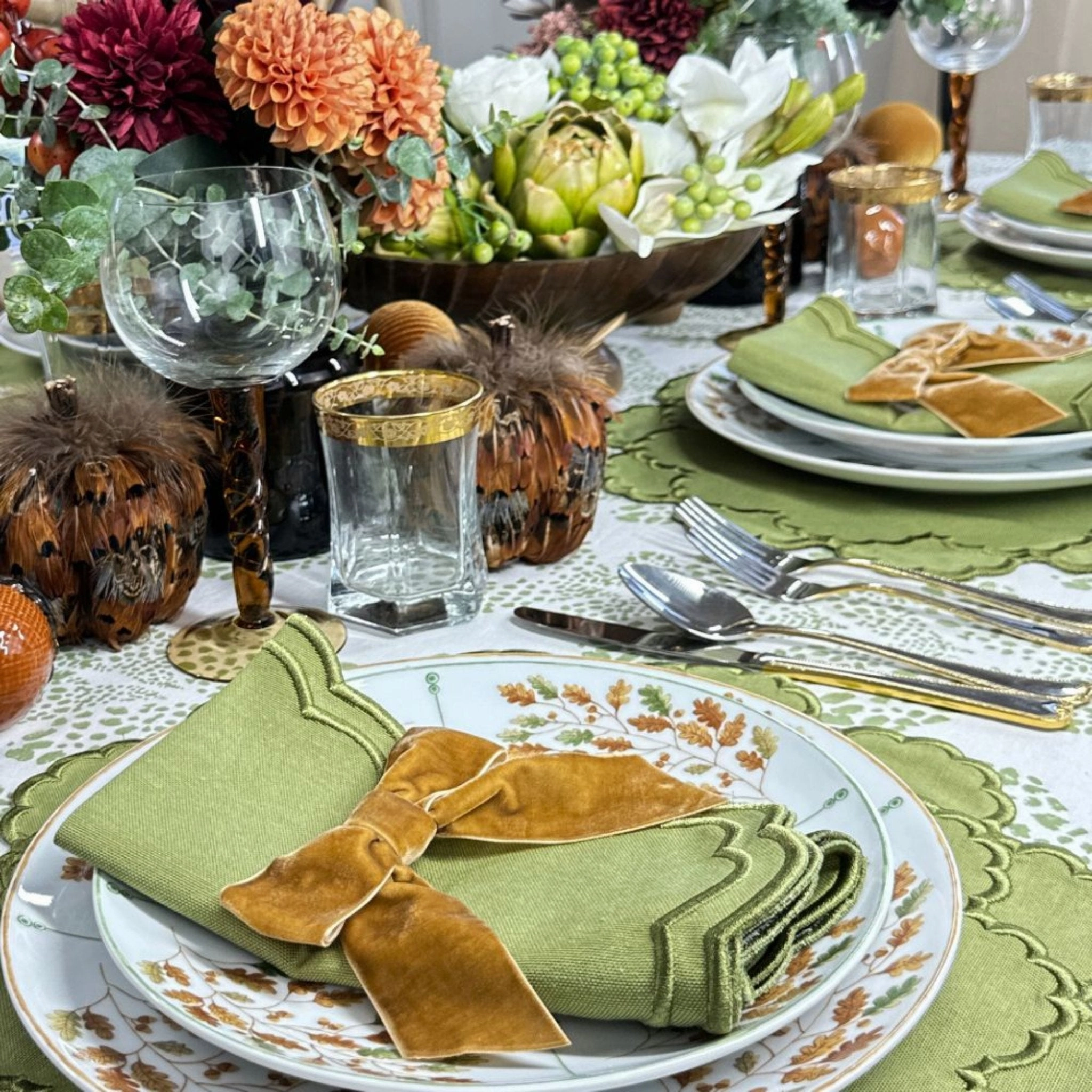 Lillian Napkin in Sage, Set of 4