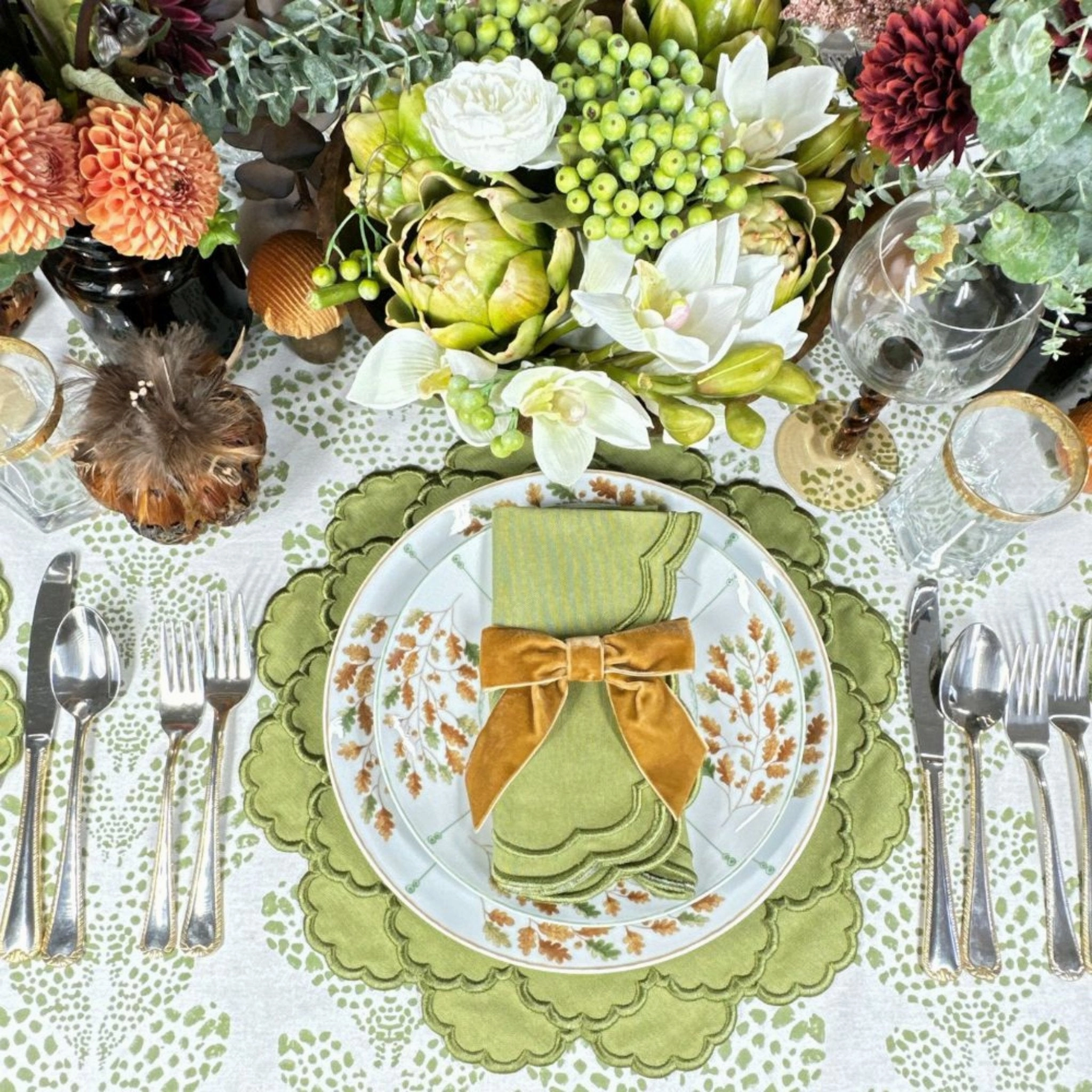 Lillian Napkin in Sage, Set of 4