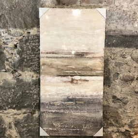 Linear Neutral Canvas 120cm modern mural painting