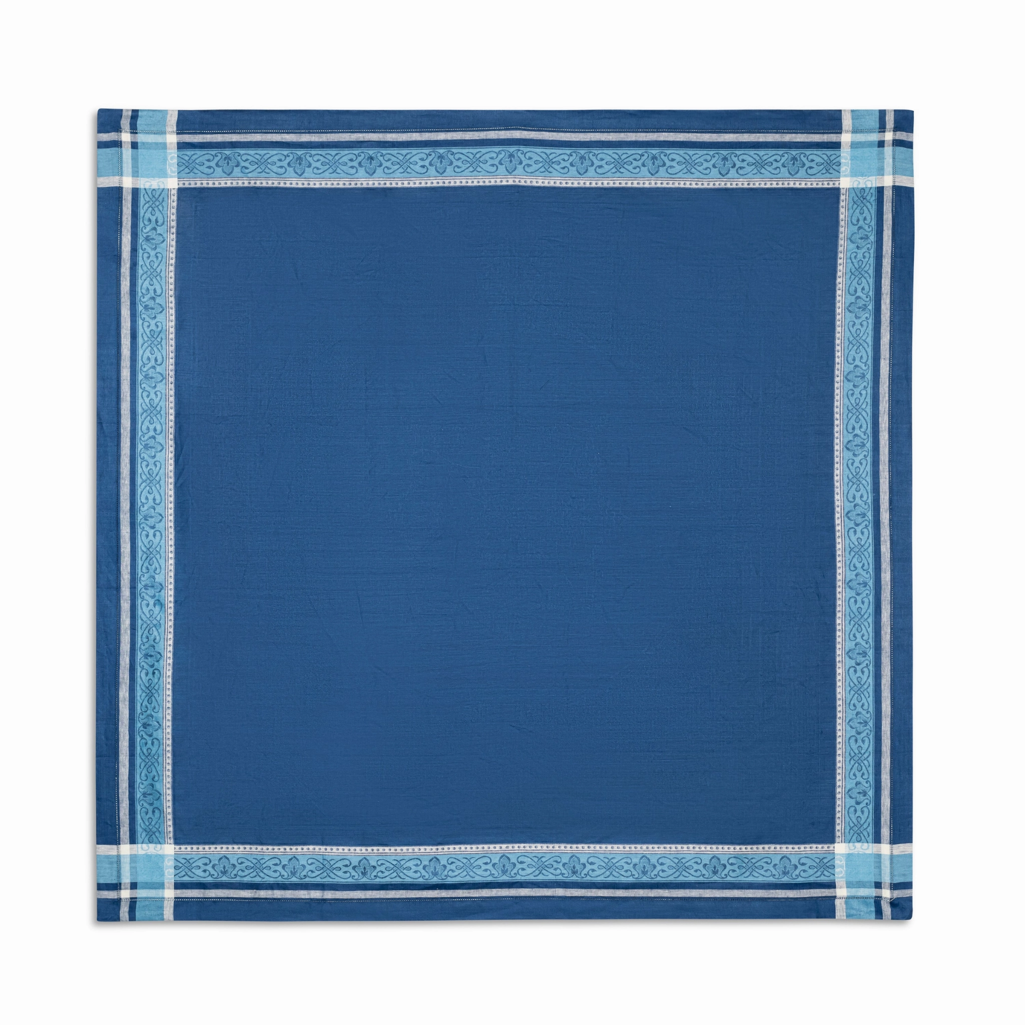 Linen Rectangular Astra Tablecloth, Shades of Blue