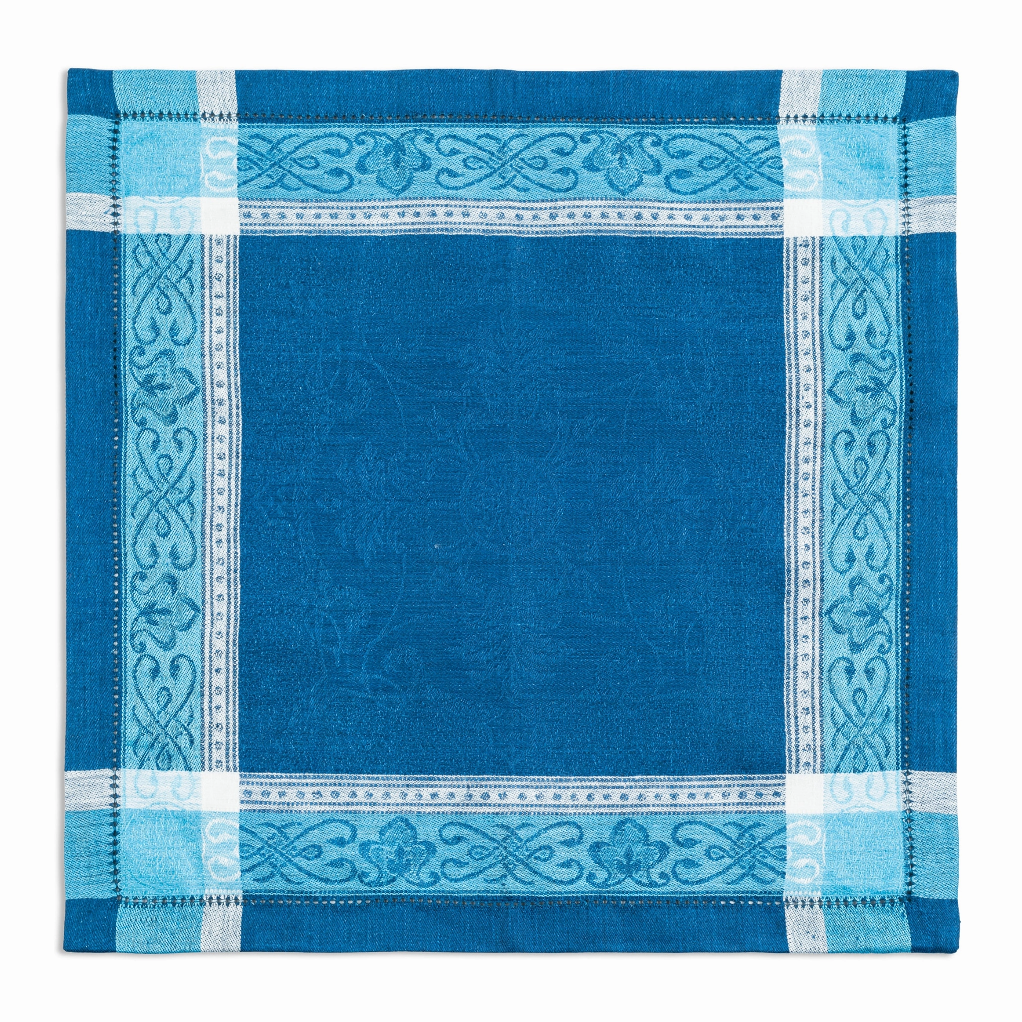 Linen Set of 6 Astra Napkins, Shades of Blue