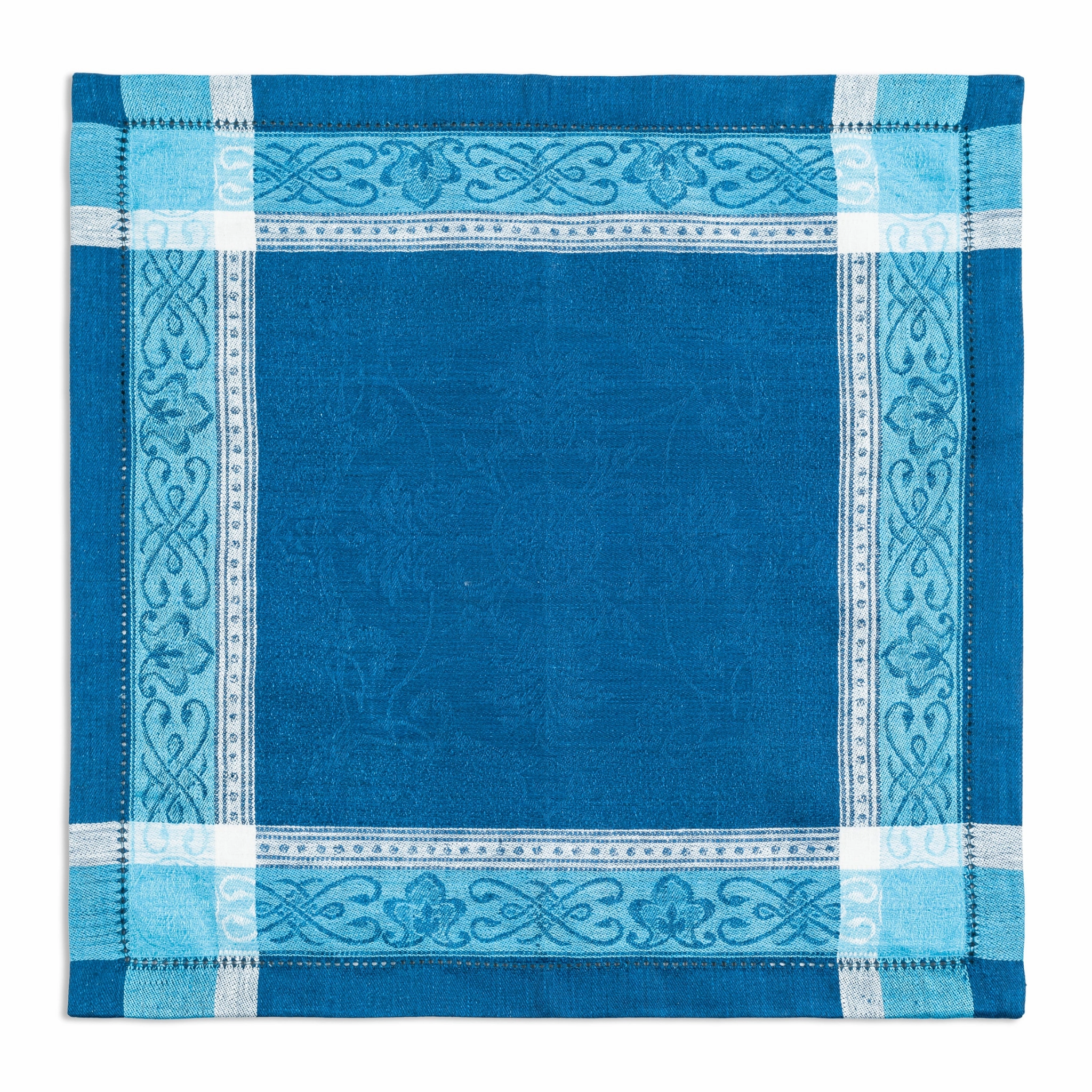 Linen Set of 6 Astra Napkins, Shades of Blue