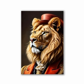 Lion Baron by Adrian Vieriu framed mural artwork