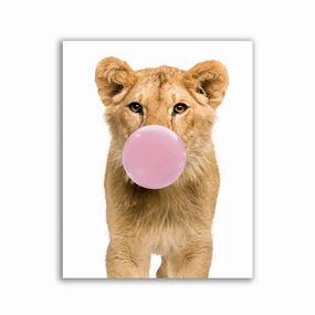 Lion Gum by Zenzdesign framed mural artwork