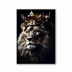 Lion King by Rosa Piazza framed mural artwork