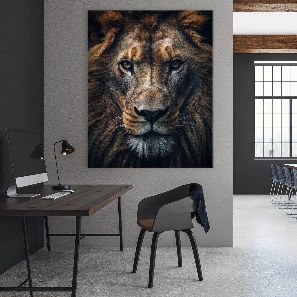 Lion Portrait by Zenzdesign
