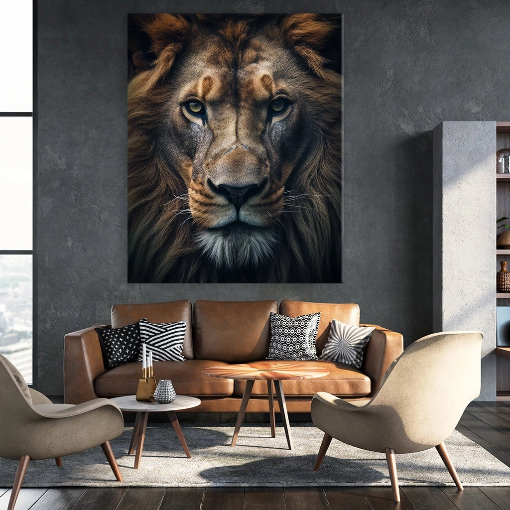 Lion Portrait by Zenzdesign